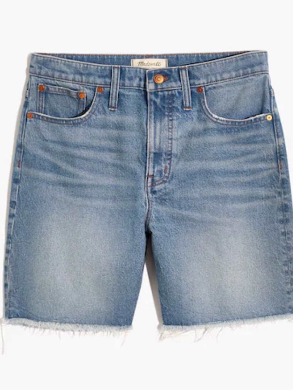 Madewell high-rise mid-length shorts